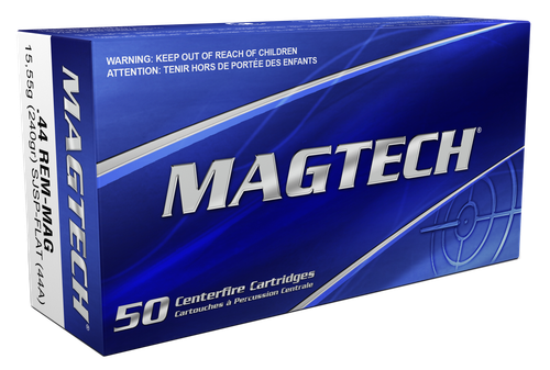 Magtech 44A Range/Training  44RemMag 240gr Semi Jacketed Soft Point Flat 50 Per Box/20 Case
