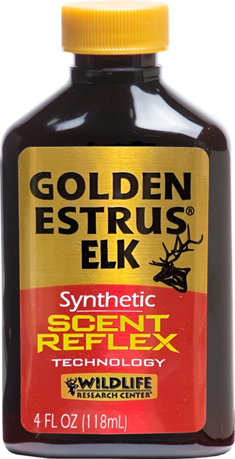 Wildlife Research 44714 Golden Estrus Synthetic Elk 4 oz Bottle