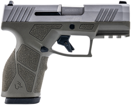 Taurus 1-GX2939O GX2  9mm Luger 13+1 3.37" Matte Stainless Steel Barrel, Matte Serrated Stainless Steel Slide, OD Green Polymer Frame w/Picatinny Rail, Polymer Grip
