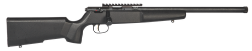Savage Arms 13823 Rascal Target Youth 22 LR 1rd 16.12" Matte Black Threaded Barrel, Matte Black Picatinny Rail Carbon Steel Receiver, Matte Black Fixed Wood Stock, Right Hand