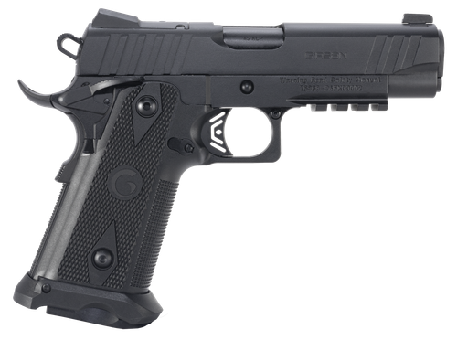 Girsan 395050 Witness2311  45 ACP 11+1 4.25" Black Steel Barrel, Black Serrated Steel Slide, Black Polymer Frame w/Beavertail & Picatinny Rail, Black Checkered Polymer Grip, Ambidextrous