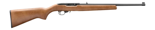 Ruger 32009 10/22  22 LR 10+1 18.50" Satin Black Alloy Steel Barrel, Drilled & Tapped Receiver, Birch Wood Fixed Stock