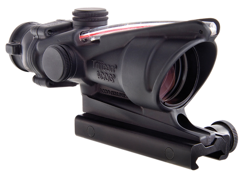Trijicon 100233 ACOG  Black Hardcoat Anodized 4x32mm Illuminated Red Crosshair .223/5.56 BDC Reticle