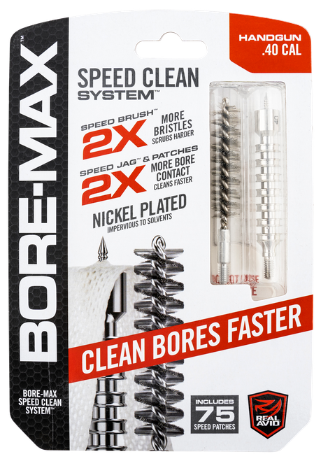 Real Avid AVBMSET40 Bore-Max Speed Clean Upgrade Set 40 Cal Pistol