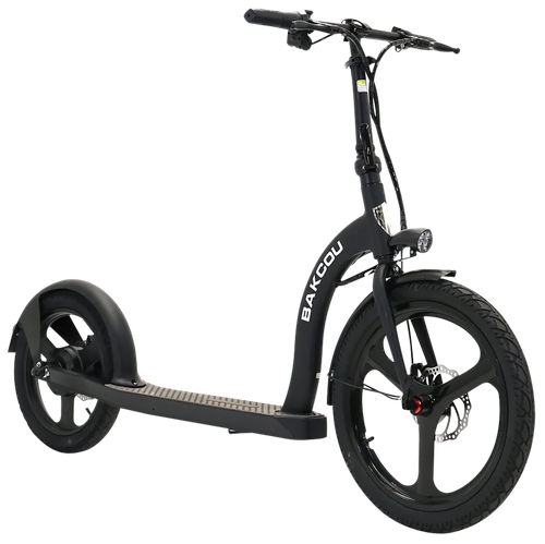 Bakcou E-bikes S-MB-B Badger  Matte Black, 36V/350W Motor, 15 mph Speed