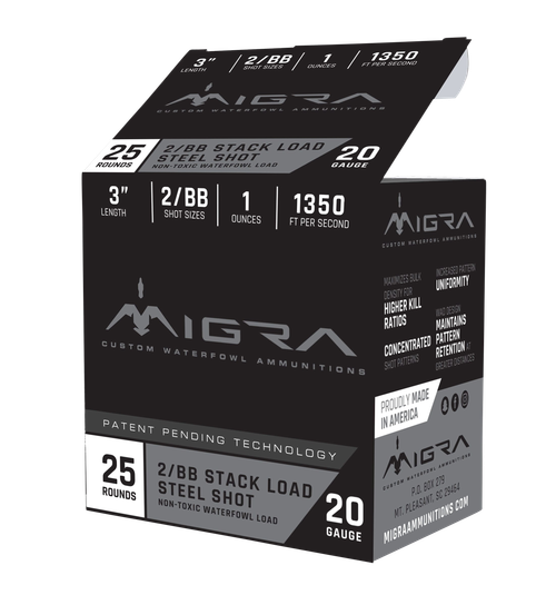 Migra Ammunitions M20S46 Combinational  20Gauge 3" 1oz 4/6Shot 25 Per Box/10 Case