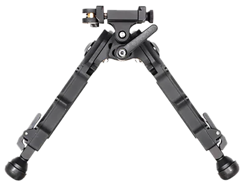 Accu-Tac BRASQDG204 BR-4 G2 Arca Spec Bipod made of Black Hardcoat Anodized Aluminum with ARCA Style Rail Attachment, Steel Feet & 5.75"-8.25" Vertical Adjustment