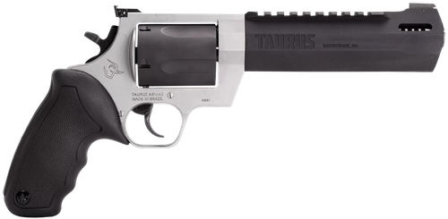 Taurus 2460065RH Raging Hunter  460 S&W Mag 5rd 6.75" Matte Black Oxide Barrel & Cylinder Matte Stainless Steel Frame Black Rubber  with Integrated Cushion Insert Grip