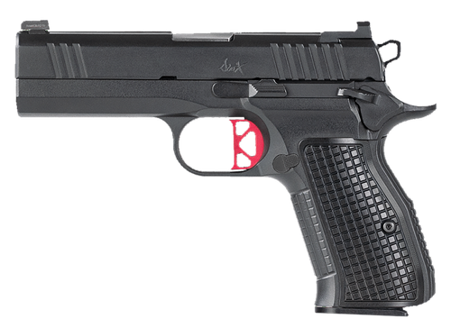 Dan Wesson 92102 DWX Compact Compact Frame 9mm Luger 15+1 4" Match Grade Barrel, Black Serrated Steel Slide, Steel Frame w/Beavertail, Aluminum Grip, Ambidextrous