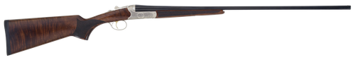 TriStar 38141 Bristol SxS Full Size 410 Gauge Break Open 3" 2rd 28" Blued Side By Side Barrel, Nickel Engraved w/24K Gold Inlay Steel Receiver, Fixed Oiled Turkish Walnut Stock, Right Hand