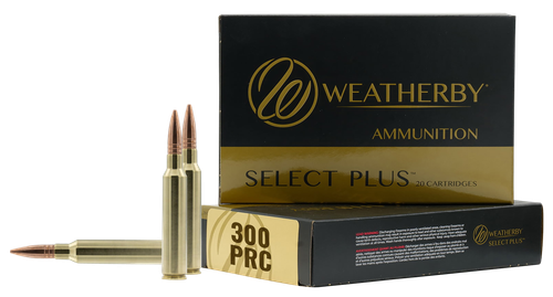 Weatherby M300P195HCB Select Plus  300PRC 195gr Hammer Custom 20 Per Box/10 Case