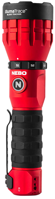 NEBO NEBFLT1036 Illumatrace Blood Tracker Flashlight  Red 150/170 Lumens White LED