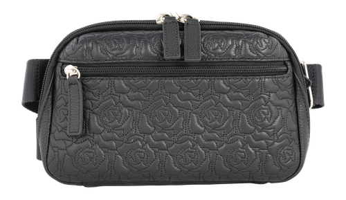 GTM GTM-117/RSE BLACK WAITSPACK CROSSBODY-LAMB