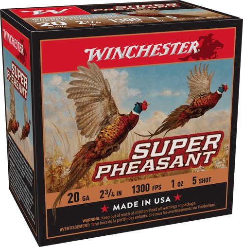 Winchester Ammo X20PH5 Super Pheasant Magnum High Brass 20Gauge 2.75" 5Shot 25 Per Box/10 Case