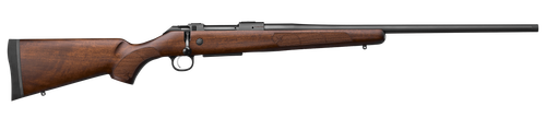 CZ-USA 07720 600+ American 308 Win 5+1 20" Black Nitride Threaded Barrel, Black Nitride Steel Drilled & Tapped Receiver, Turkish Walnut Fixed Stock
