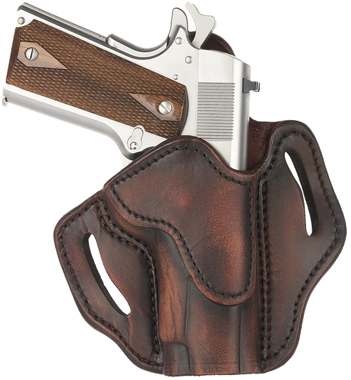 1791 Gunleather ORBH1SVTGR BH1 Optic Ready OWB Vintage Leather Belt Slide Fits 4-5" 1911 Right Hand