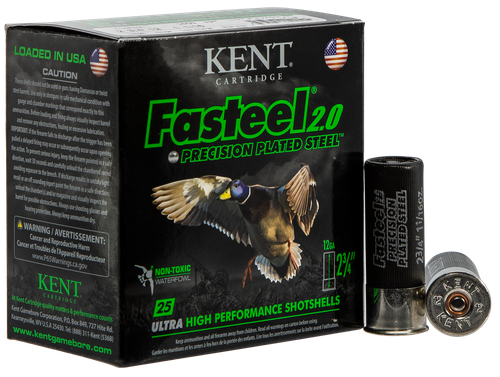 Kent Cartridge K122FS303 Fasteel 2.0  12 Gauge 2.75" 1 1/16 oz 3 Shot 25 Per Box/ 10 Case