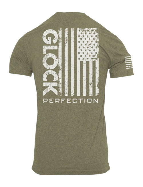 GLK AP96397 PERFECTION FLAG TEE S   GRN
