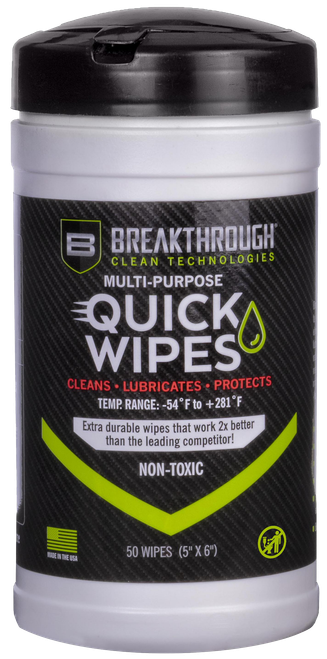 Breakthrough Clean BTCLPQW50 Quick Wipes  5" x 6"  50 Count