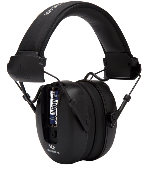Pyramex VGPME10 Venture Gear Clandestine Electronic Muff 24 dB Over the Head Black Adult 1 Pair