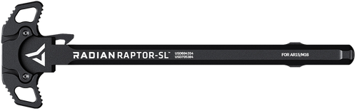 Radian Weapons R0176 Raptor SL Ambi Charging Handle, Black, Slim Line Handles, Fits Mil-Spec AR-15/M16 Platform