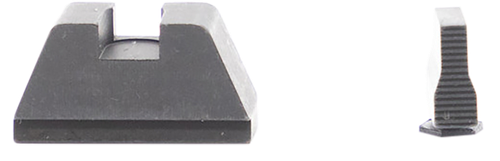 AmeriGlo GL429 Optic Compatible Sight Set for Glock  XL Tall Serrated Front Sight-Black Rear Sight