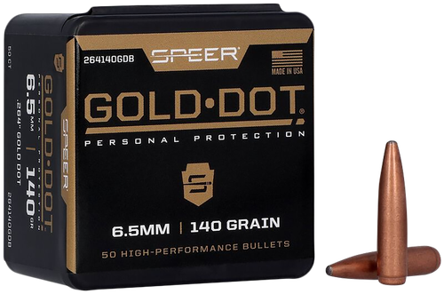 Speer 264140 Gold Dot  6.5mm .264 140 GR Soft Point 50 Box