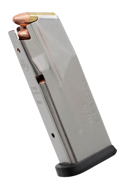 Magpul MAG1488SST AMAG  12rd 9mm Fits Sig P365 Silver Stainless Steel