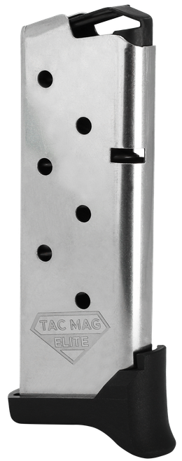Kimber Mfg, Inc 1200930A Micro 9 Tac-Mag 7rd Extended 9mm Luger Silver Steel