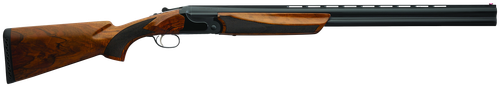 Charles Daly 930395 202E  20 Gauge Break Open 3" 2rd 26" Black Over/Under Vent Rib Barrel, Black Engraved Steel Receiver, Fixed w/Pistol Grip Walnut Stock