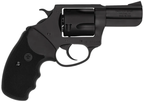 Charter Arms 14420 Bulldog  Large Frame 44 S&W Spl 5 Shot 2.50" Black Stainless Steel Barrel, Cylinder & Frame, Black Finger Grooved Rubber Grip, Exposed Hammer