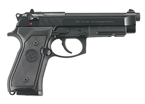 Beretta USA JS92M9A1 92FS Type M9A1 Full Size 9mm Luger 10+1 4.90" Black Barrel, Black Cerakote Steel Serrated Slide, Black Aluminum Frame w/Beavertail & Picatinny Rail, Black Textured Grip