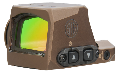 Sig Sauer Electro-Optics SORX1202 Romeo-X Compact Flat Dark Earth 1x24mm 2 MOA Red Dot/32 MOA Circle Reticle, Fits Sig P365 Pistol