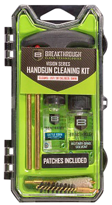Breakthrough Clean BTECC9 Vision Series Cleaning Kit 9mm & 38 Cal Pistol/9 Pieces Multi-Color