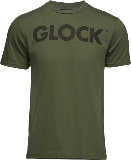 Glock AP96164 Caliber Tee  Military Green Ringspun Cotton Short Sleeve 3XL