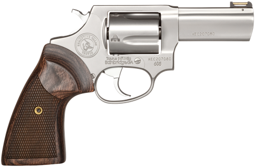 Taurus 2-605EX39 605 Executive Grade 357 Mag/38 Special +P 5 Shot 3" Polished Stainless Steel Barrel, Cylinder & Frame, Brass Rod Front/Fixed Rear Sights, Altamont Wood Grip, Includes Nanuk Case