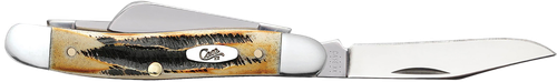Case 03578 Stockman  Medium 2.57"/1.88"/1.71" Folding Clip/Sheepsfoot/Spey Plain Mirror Polished Tru-Sharp SS Blade/Brown Jigged 6.5 BoneStag Handle