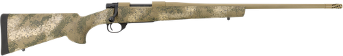 Howa HFN308PR 1500 Fence Line 308 Win 4+1 22" Burnt Bronze Cerakote Threaded Barrel, Burnt Bronze Cerakote Aluminum Drilled & Tapped Receiver, Prairie Reaper Camo Fixed Synthetic Stock, Right Hand