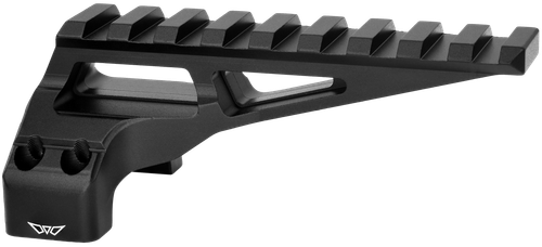 Warne 7861M DiviingBoard Mount  Black Aluminum 35mm Tube Rifle