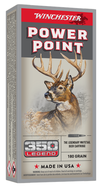 Winchester Ammo X3501 Power-Point  350Legend 180gr 20 Per Box/10 Case