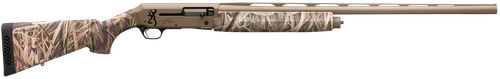 Browning 011428204 Silver Field 12 Gauge 3.5" 4+1 28" Barrel, Flat Dark Earth Cerakote Finish, Mossy Oak Shadow Grass Habitat Synthetic Stock