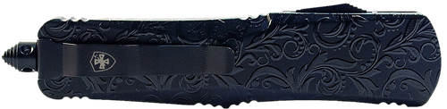 Templar Knife  Gen II Maiden Gloss Small 2.75" OTF Tanto Plain Black Oxide Stonewashed 440C SS Blade, 4.25" Black Gloss Aluminum Handle, Glass Breaker