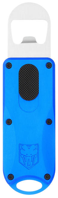 CobraTec Knives CTOTFBOBLU Bottle Opener  Blue Aluminum/Stainless Steel