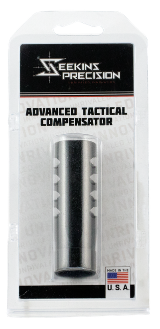 Seekins Precision 0011510039 ATC Muzzle Brake Black Melonite 416R Stainless Steel with 5/8"-24 tpi Threads for 7.62x51mm NATO AR-10