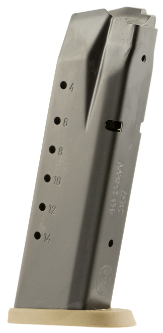 Smith & Wesson 3007346 M&P  15rd 40S&W Blued/Brown Floor Plate Steel