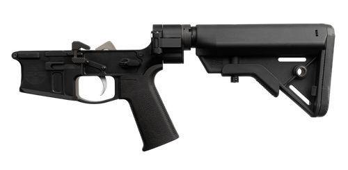 Shield Arms SA-SA15FB SA-15 Complete Lower Receiver Multi Aluminum Black Anodized B5 Systems Bravo for AR-15