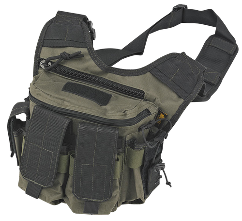 US PeaceKeeper P20305 Rapid Deployment Pack  Shoulder Sling 600D Polyester OD Green/Black