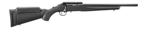 Ruger  American  22 LR 10+1 16.10" Satin Blued Threaded Barrel, Satin Blued Alloy Steel Receiver w/Picatinny Rail, Black Adj LOP Synthetic Stock