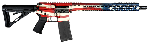 Black Rain Ordnance BROPATAMERICA Spec 15+ Patriot 5.56x45mm NATO 30+1 16", American Flag, 15" Slim M-LOK, Magpul Grip/Carbine Stock