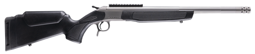 CVA CR4442S Scout Takedown 45-70 Gov 1rd 22" Stainless Fluted Threaded Barrel, Stainless Steel Receiver w/Picatinny Rail, Adj Comb & LOP Black Synthetic Stock